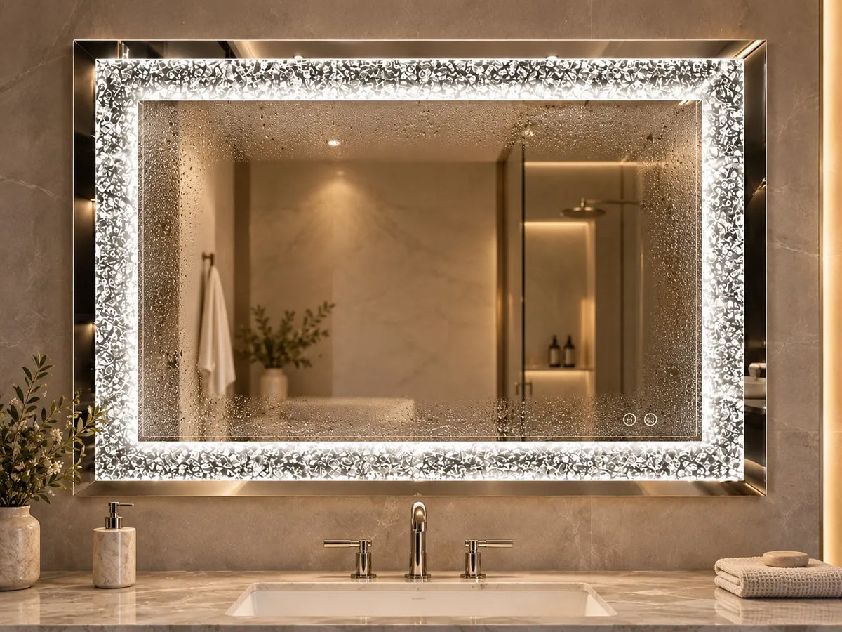 How Large Is the Defogging Area on an LED Mirror?