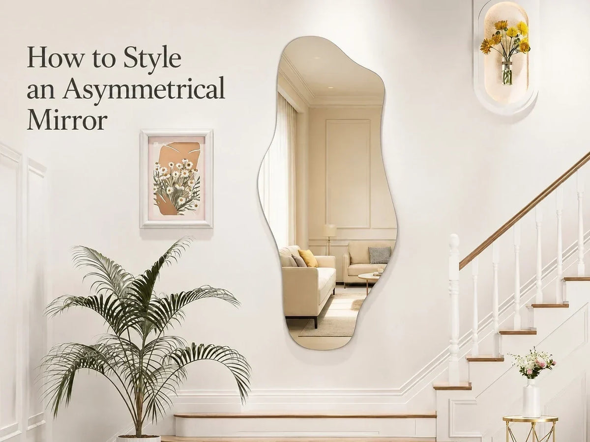 How to Style an Asymmetrical Mirror