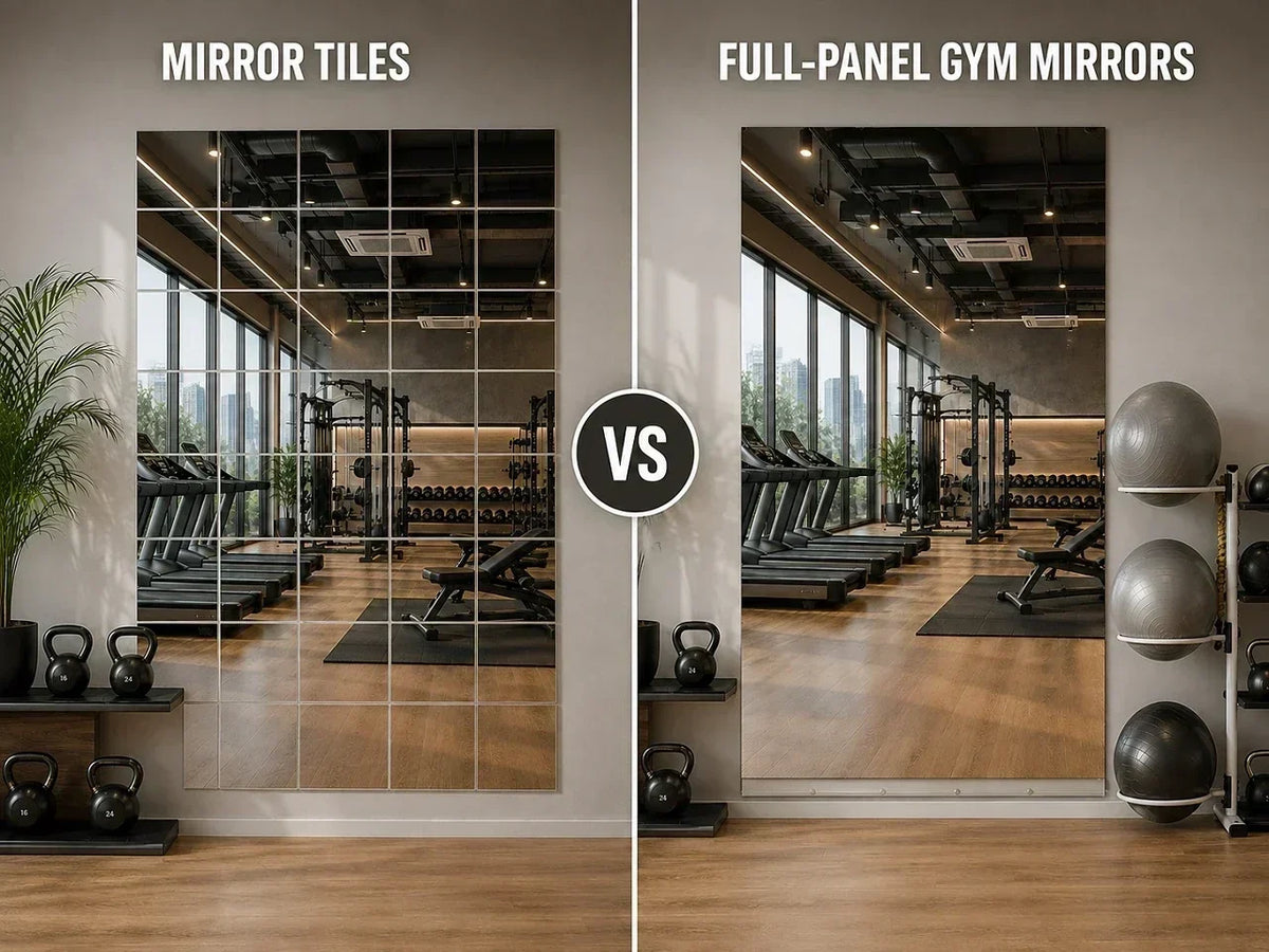 Mirror Tiles vs. Full-Panel Gym Mirrors