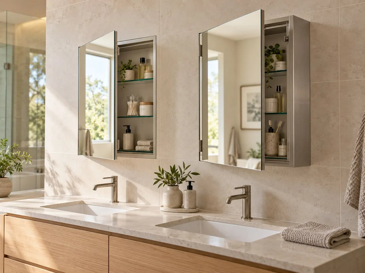 Recessed vs. Surface-Mounted Medicine Cabinets