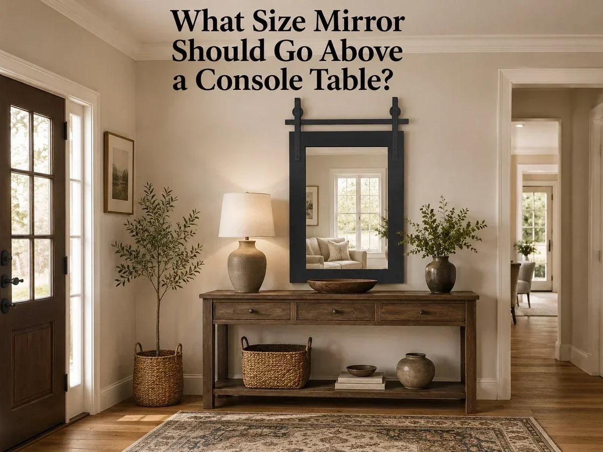 What Size Mirror Should Go Above a Console Table?