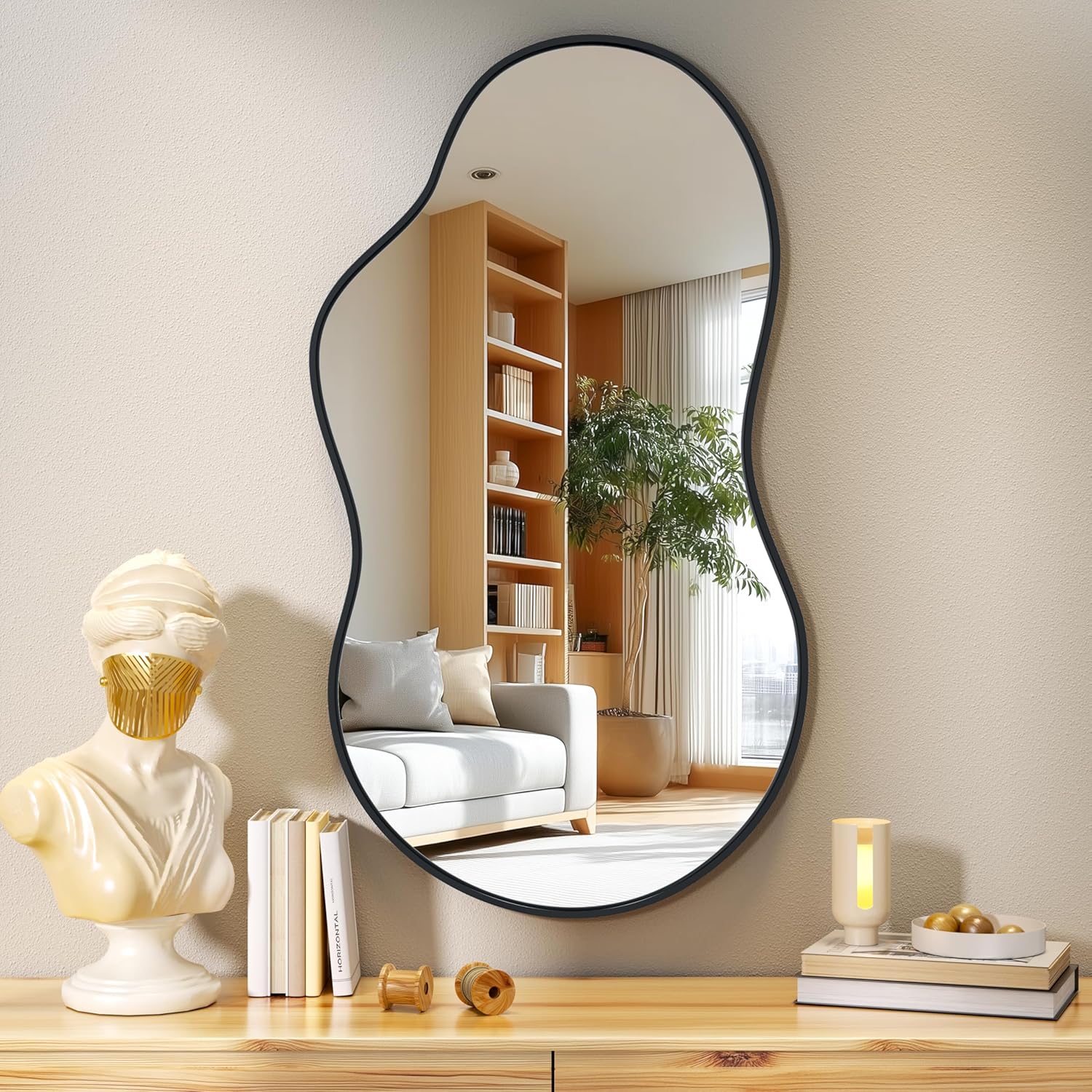 Hasipu Asymmetrical Wall Irregular Mirror KM-BGZ5090