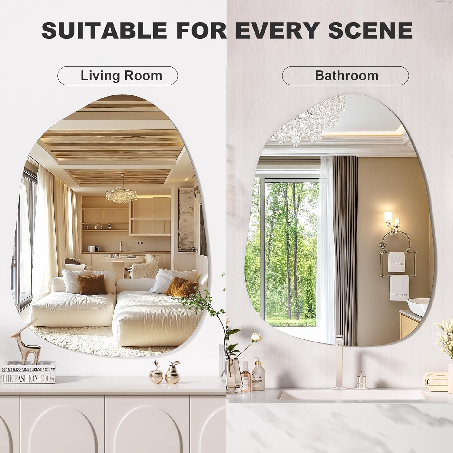 Hasipu Irregular Decorative Mirror KM-BGZ6181
