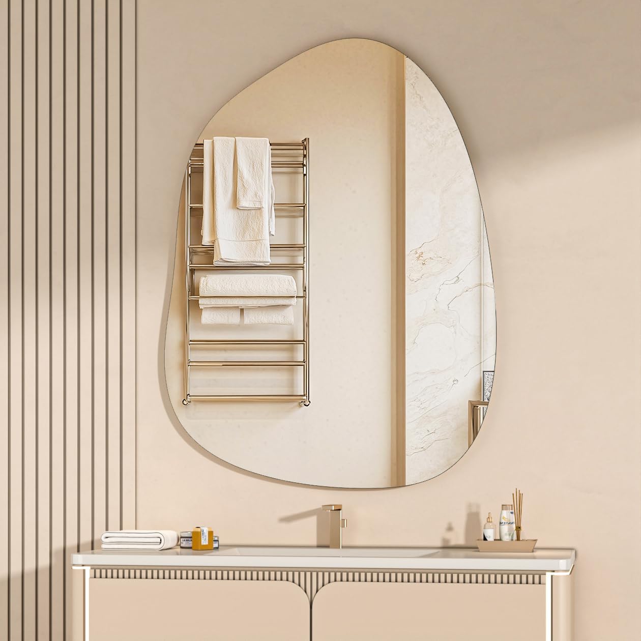 Hasipu Irregular and Frameless Mirrors KM-BGZ10176