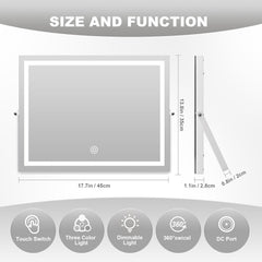 Hasipu Vanity Mirror with Backlit Details