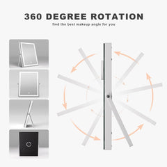 HASIPU Vanity Mirror with Light, LED Makeup Mirror, Bluetooth