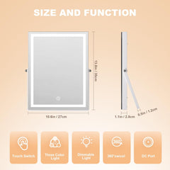 Hasipu Vanity Mirror with Backlit Details