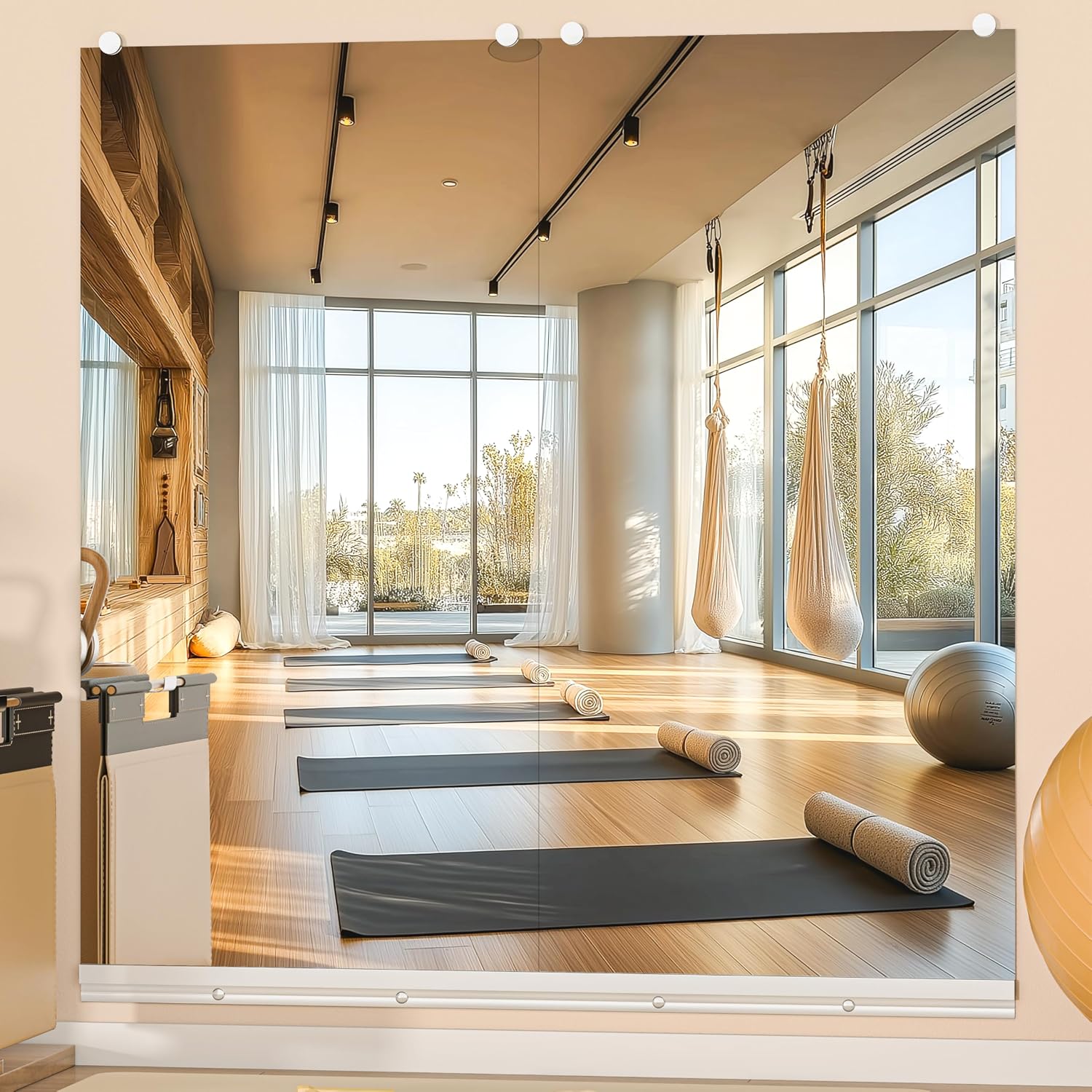 Hasipu Large Frameless Yoga Mirror KM-YOGA-R