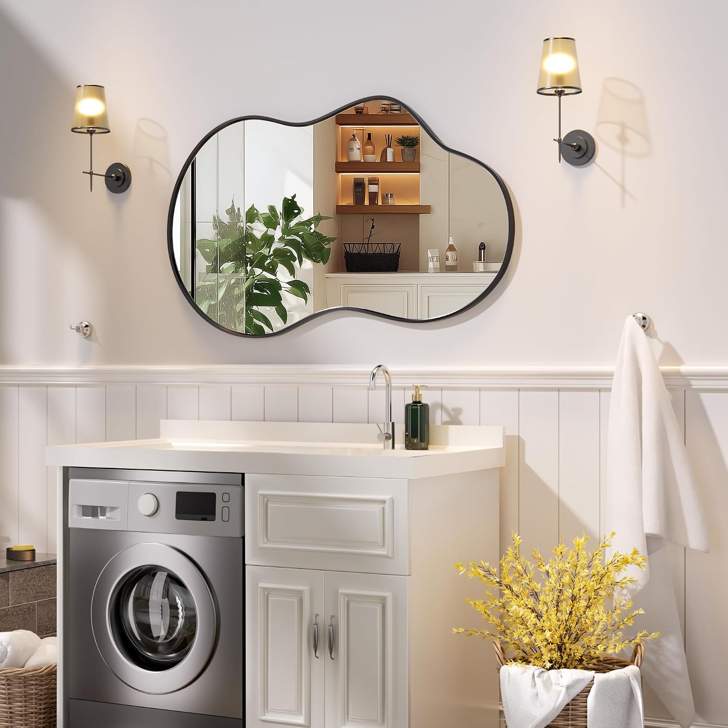 Hasipu Wall Asymmetrical Irregular Mirror KM-BGZ6090