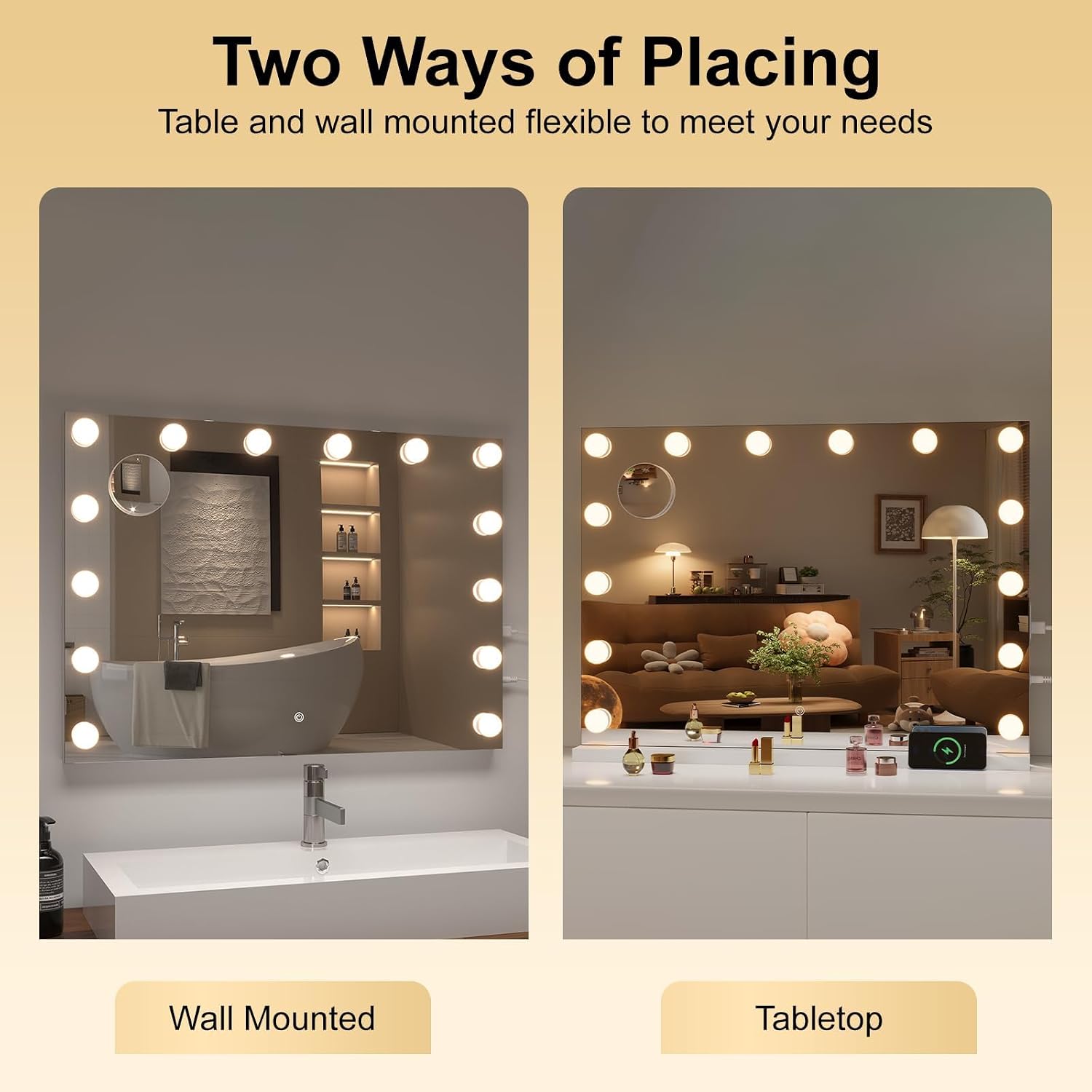 Hasipu Hollywood Vanity Makeup Mirror HA-KM-HLW1