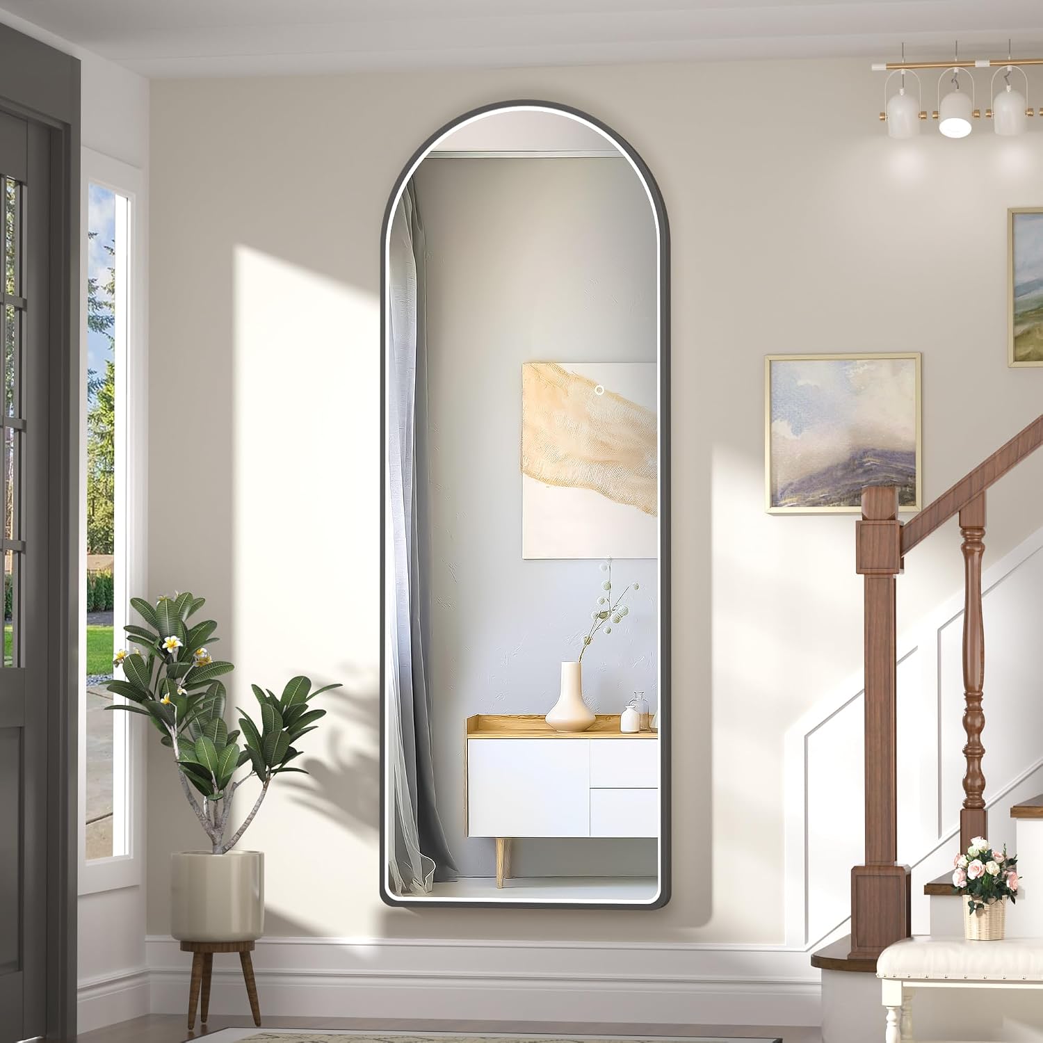 Hasipu Arch LED Full Length Mirrors with Light XX-LDGXCG
