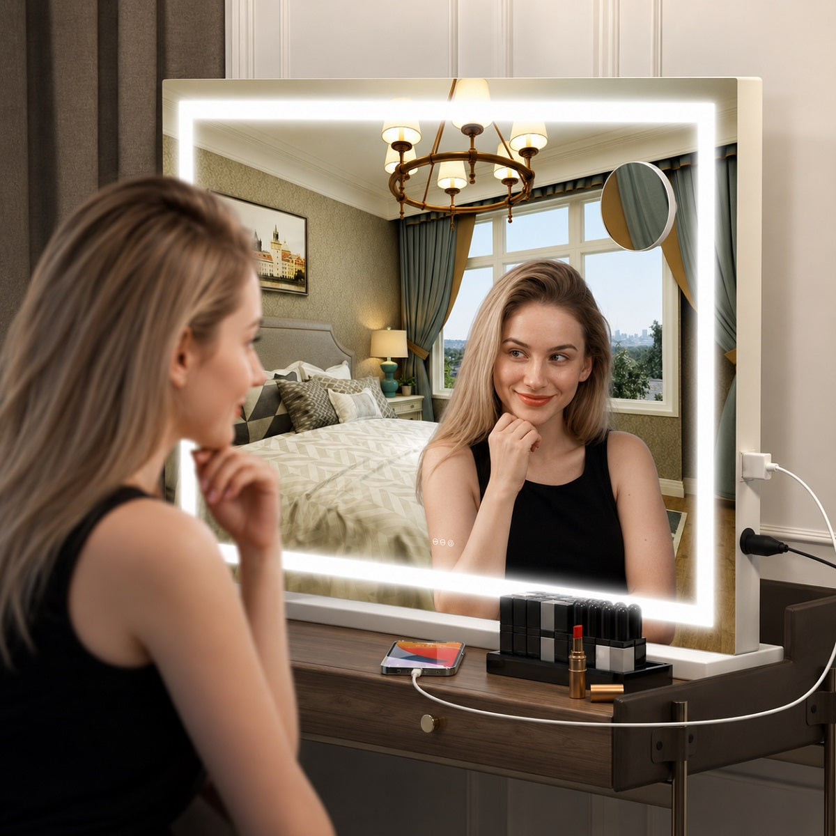 Hasipu LED Vanity Mirror with Lights, Makeup Mirror ZAWG9002S