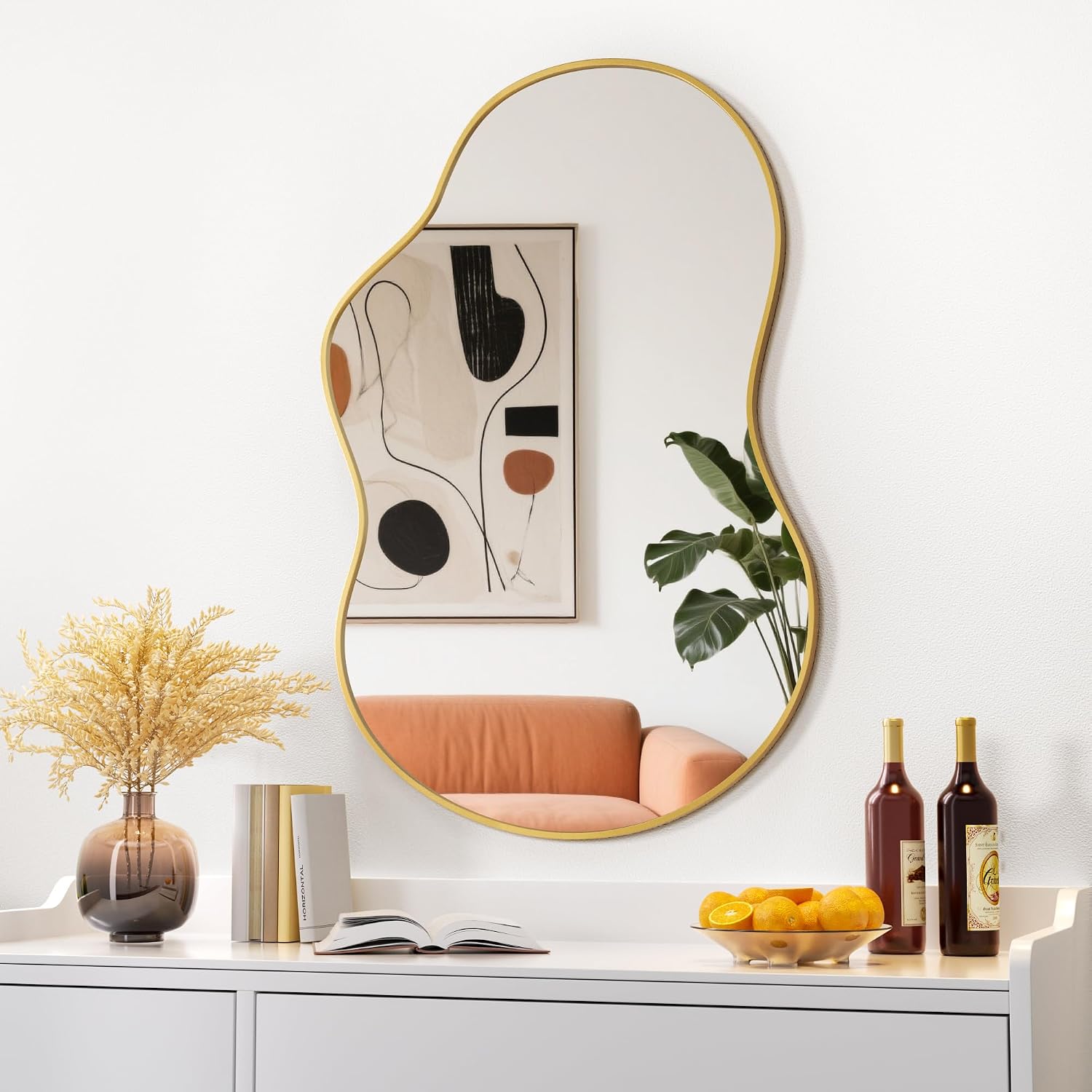 Hasipu Wall Asymmetrical Irregular Mirror KM-BGZ6090