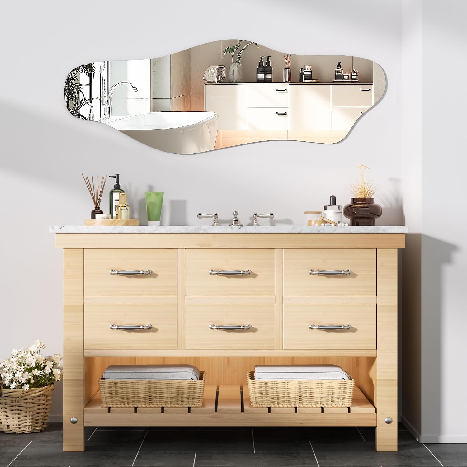 Hasipu Irregular Wall Mirror KM-BGZ50140