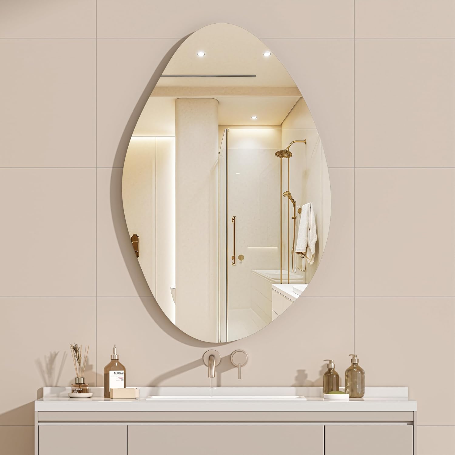 Hasipu Irregular Asymmetrical Mirror KM-BGZ9160
