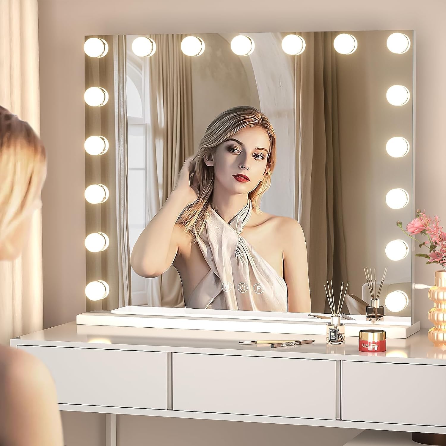 Hasipu LED Vanity Makeup Hollywood Mirror HLW010S