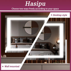 Hasipu Vanity Mirror with Backlit Details