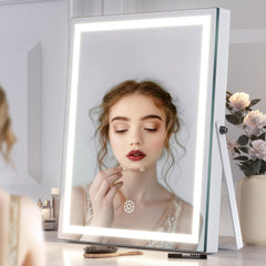 HASIPU Vanity Mirror with Light, LED Makeup Mirror, Bluetooth