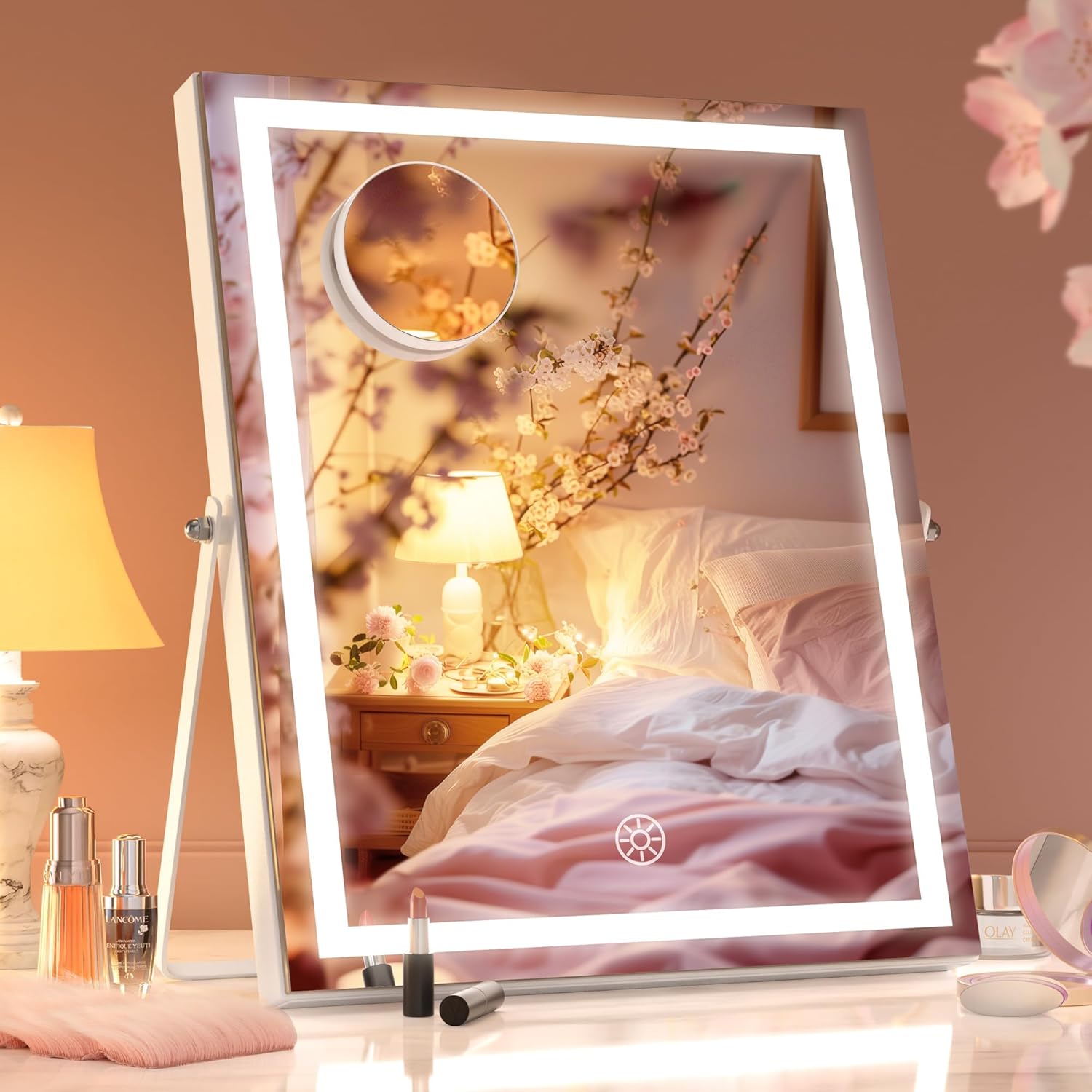 Hasipu Vanity Mirror with Backlit Details
