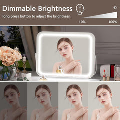 HASIPU Vanity Mirror with Lights, LED Makeup Mirror, Backlit
