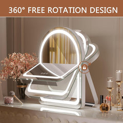 HAISPU Vanity Mirror with Light, Arched LED Makeup Mirror, Bluetooth