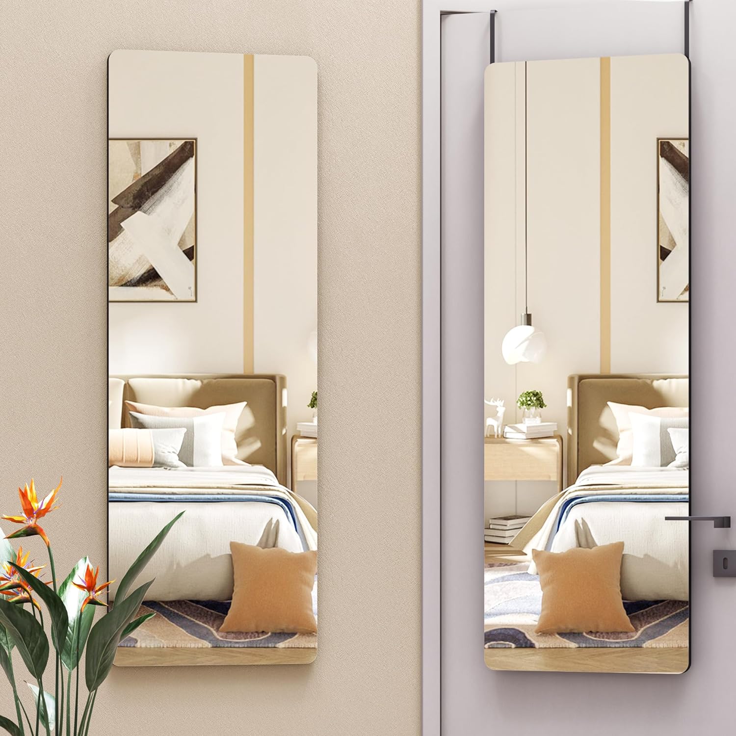 HASIPU Full Length Mirror, Wall Mounted Mirror,Full Body Mirror