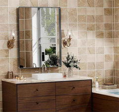 HASIPU Bathroom Mirror, Wall Makeup Mirror, Vanity Mirror for Bathroom