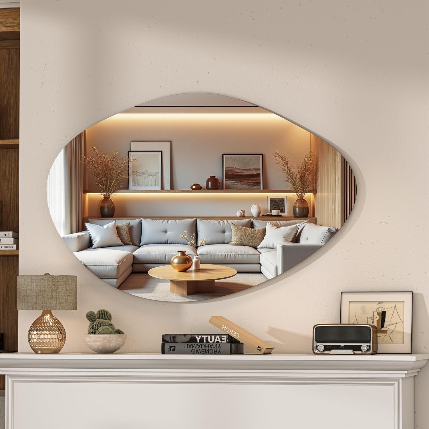 Hasipu Irregular Asymmetrical Mirror KM-BGZ9160