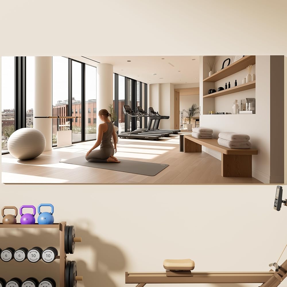 Hasipu Large Frameless Yoga Mirror KM-MIR-R