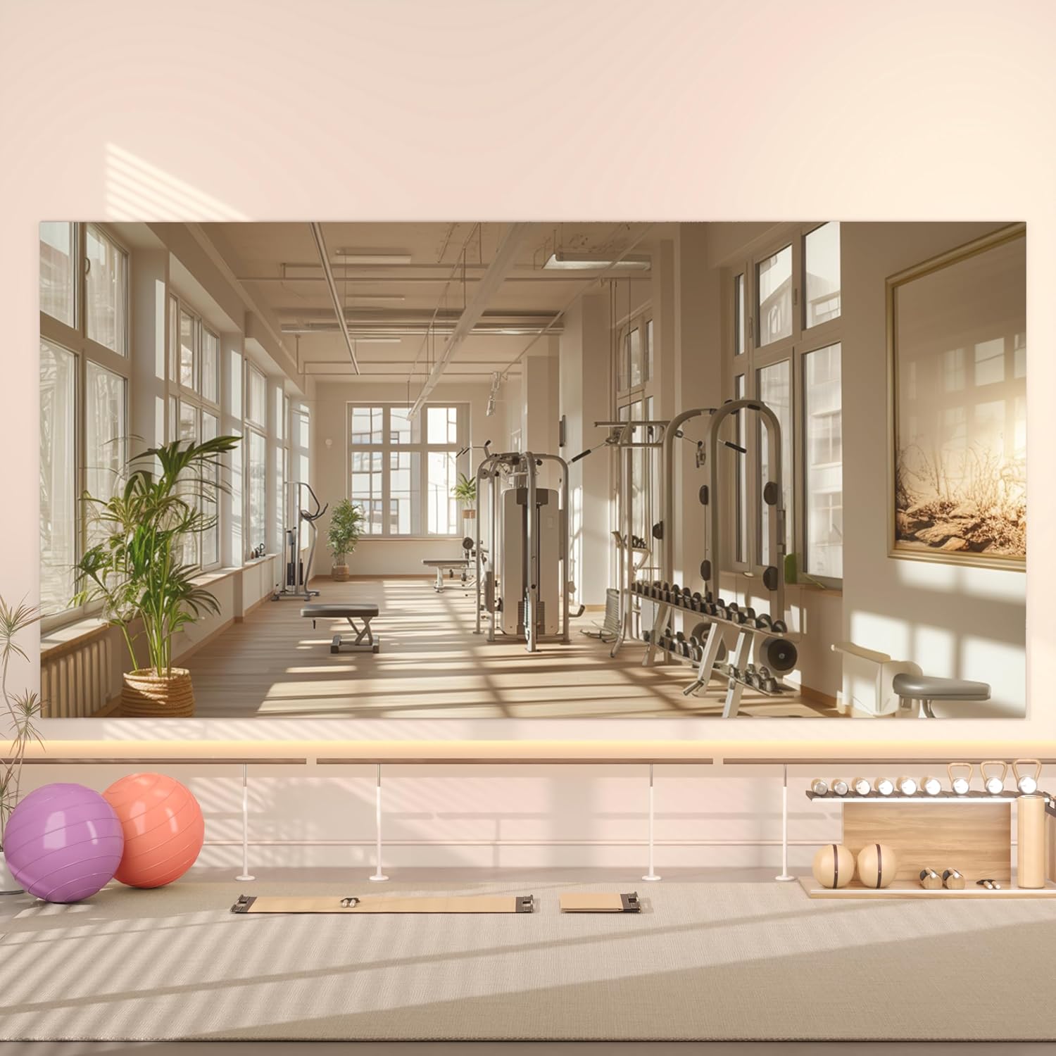 Hasipu Large Frameless Yoga Mirror KM-MIR-R