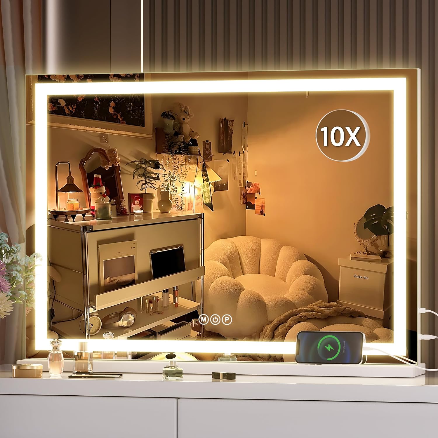 Hasipu LED Vanity Mirror, Makeup Mirror with Lights ZAW9005