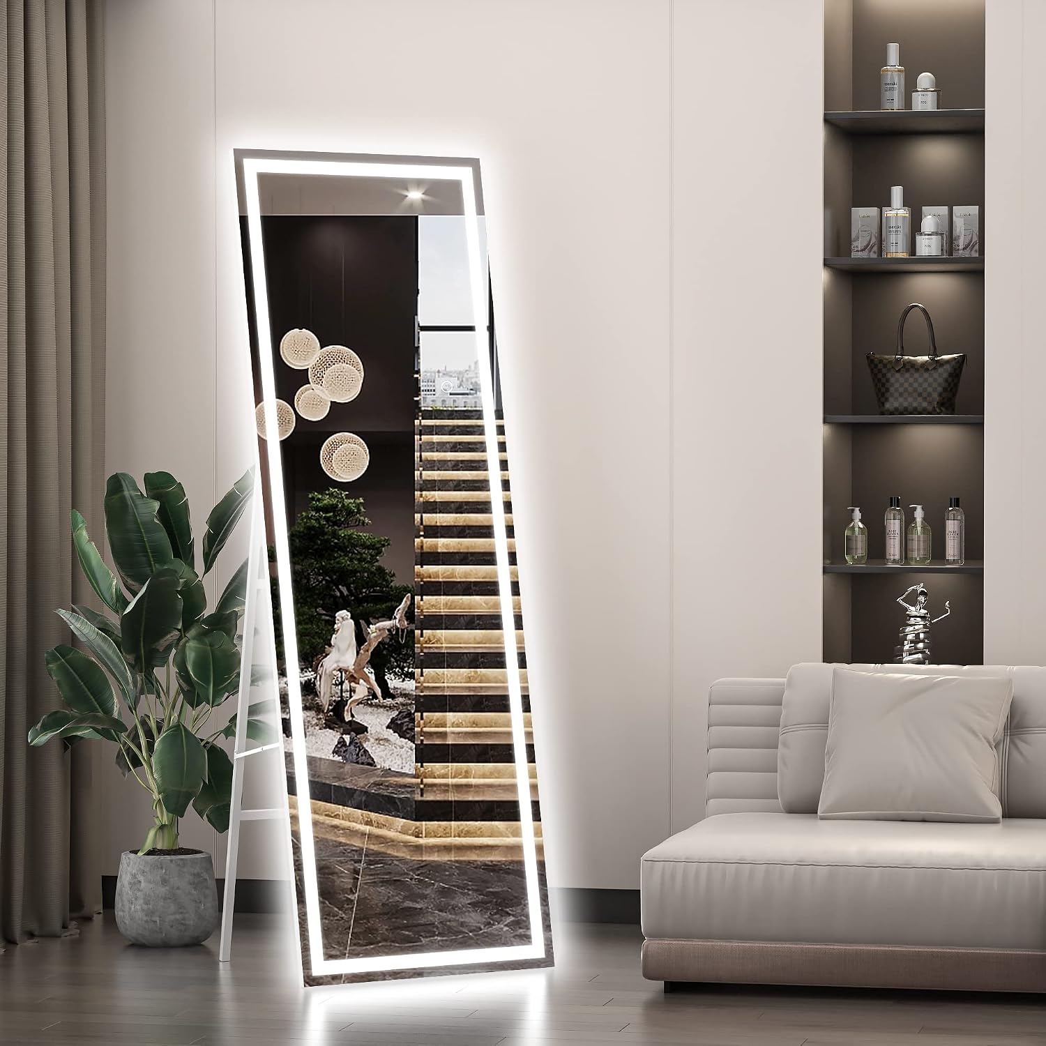 Hasipu LED Full Length Mirrors with Light KM-LED14140