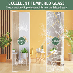 HASIPU Full Length, 51" x 16" Full Body Door Mirror Wall Mirror