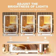 Hasipu Vanity Mirror with Backlit Details