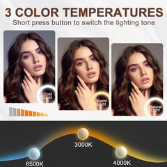 HASIPU 11/12 Bulbs Hollywood Vanity Mirror with Lights, LED Makeup Mirror