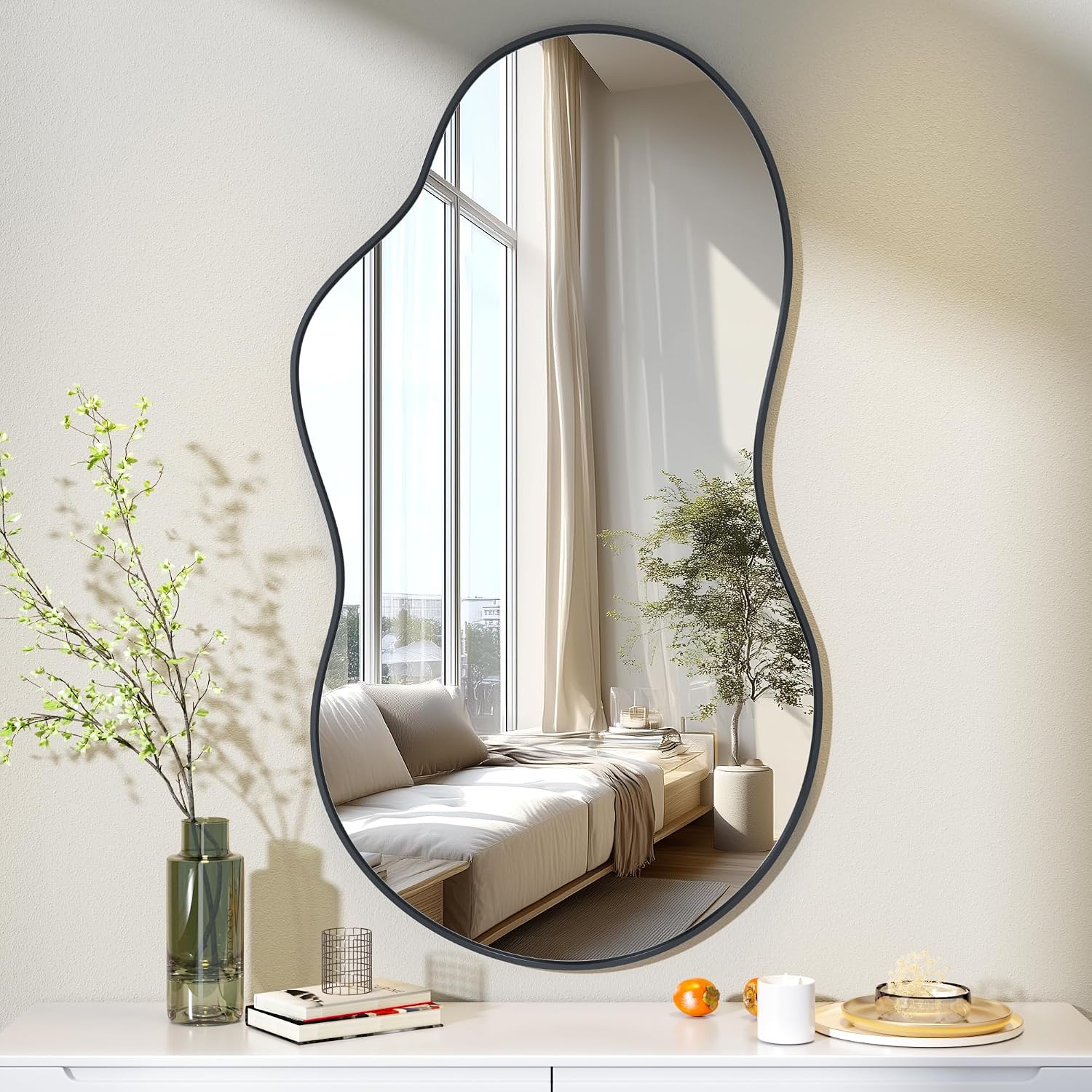 Hasipu Asymmetrical Irregular Mirror KM-BGZ66116