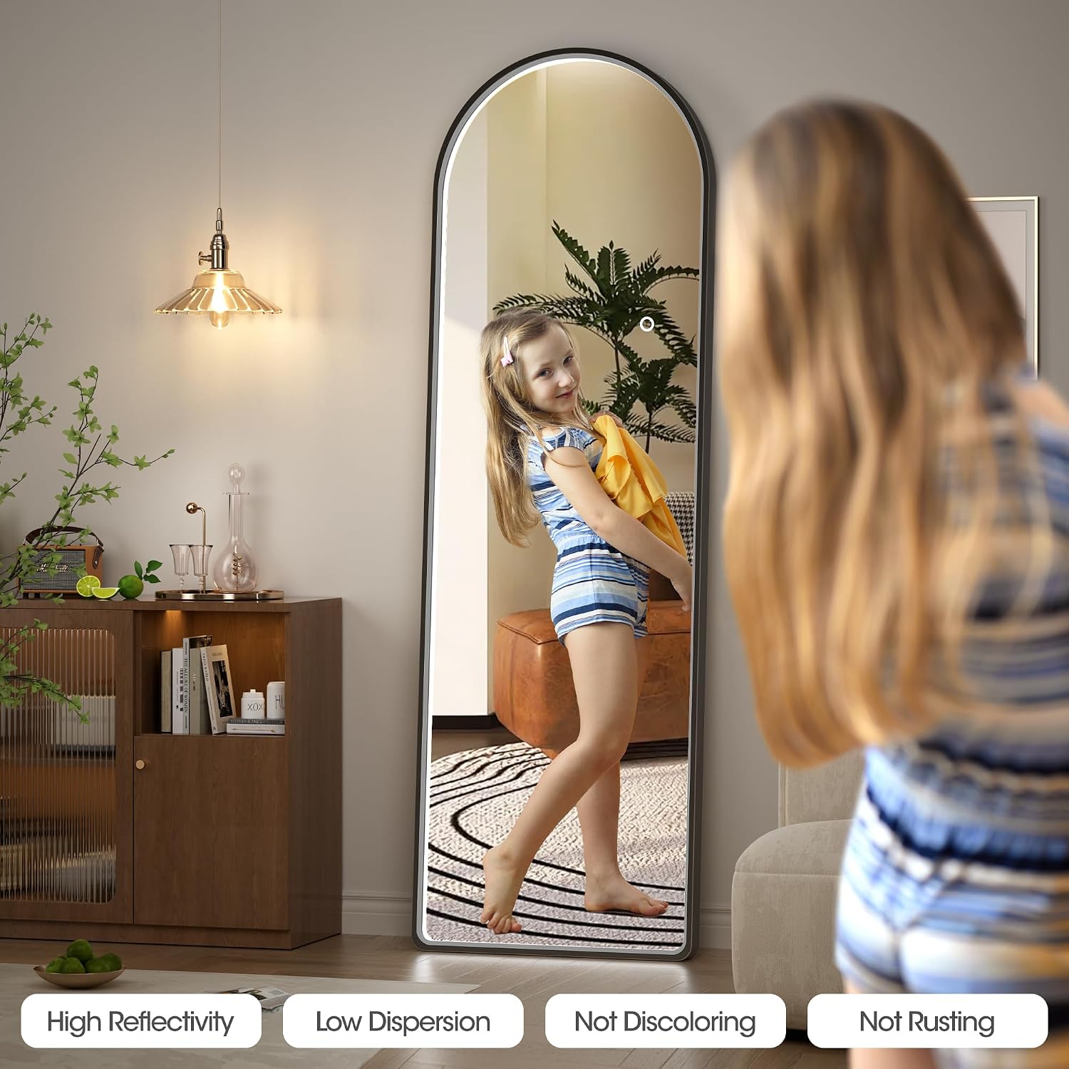 Hasipu Arch LED Full Length Mirrors with Light XX-LDGXCG