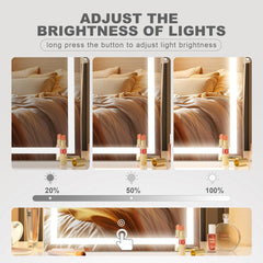 Hasipu Vanity Mirror with Backlit Details