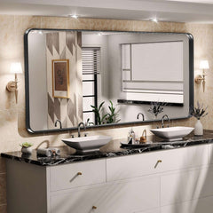 HASIPU Bathroom Mirror, Wall Makeup Mirror, Vanity Mirror for Bathroom