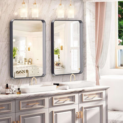 HASIPU Bathroom Mirror, Wall Makeup Mirror, Vanity Mirror for Bathroom