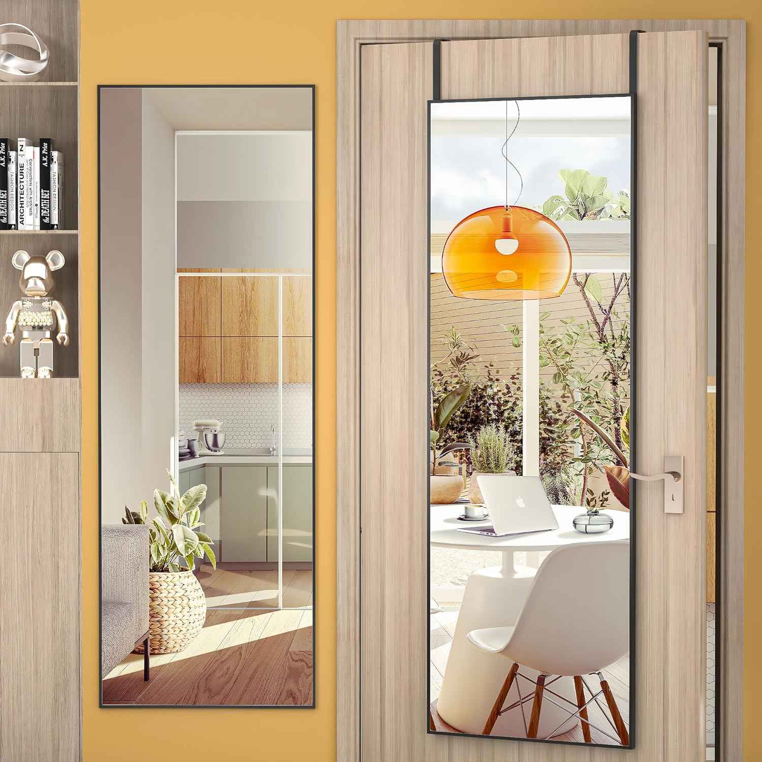 HASIPU Full Length, 51” x 16“ Full Body Door Mirror Wall Mirror