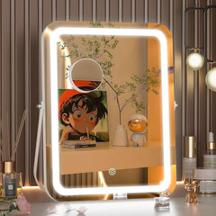 HASIPU Vanity Mirror with Lights, LED Makeup Mirror, Backlit