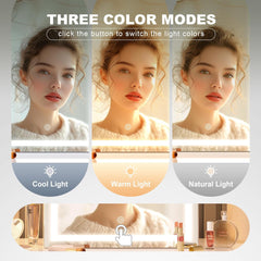 Hasipu Vanity Mirror with Backlit Details