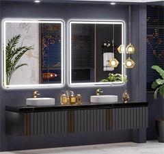 HASIPU Bathroom Mirror, LED Bathroom Mirror Lighted Mirror, Round