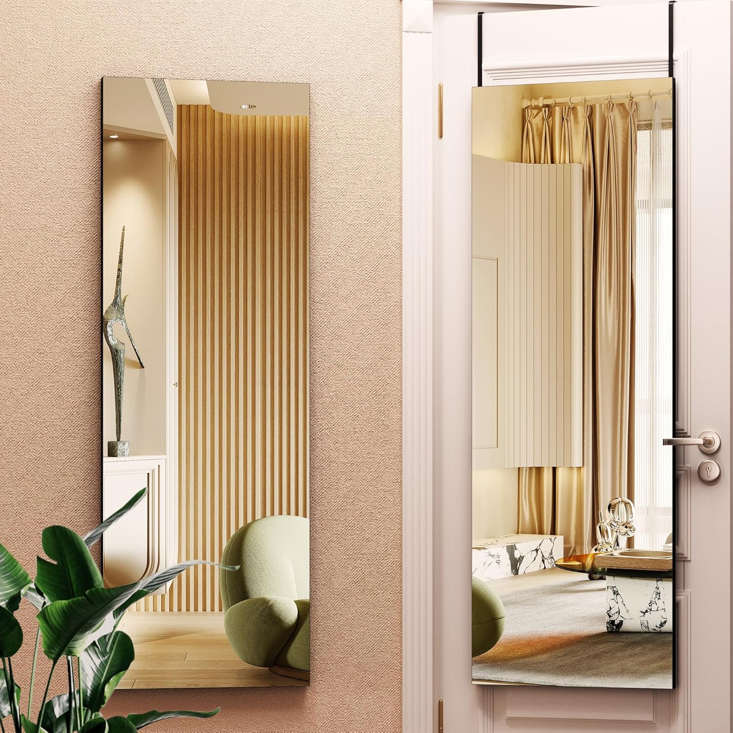 HASIPU Full Length Mirror, Wall Mounted Mirror,Full Body Mirror