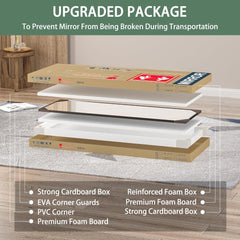 HASIPU Full Length, 51" x 16" Full Body Door Mirror Wall Mirror