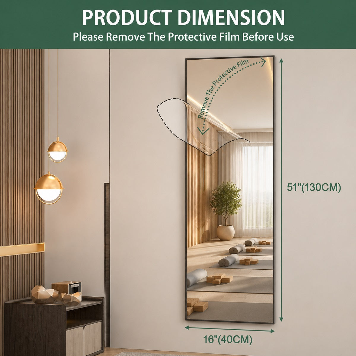 Hasipu Over-the-Door Mirrors Full Length GM006
