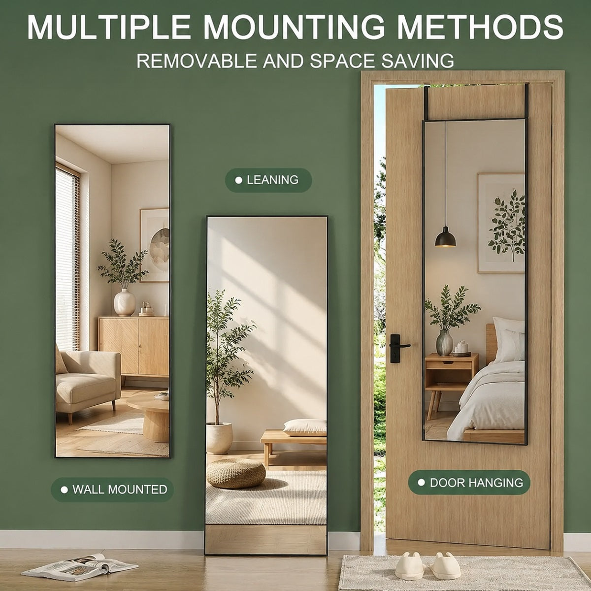Hasipu Over-the-Door Mirrors Full Length GM006