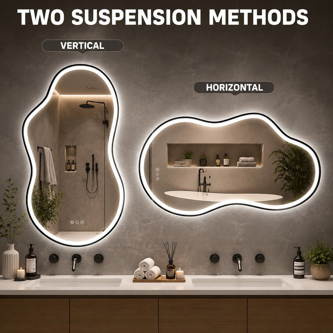 Hasipu LED Irregular Mirrors with Light KM-BGZ