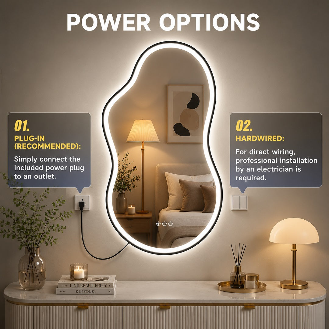 Hasipu LED Irregular Mirrors with Light KM-BGZ